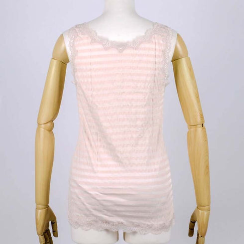 ランニング 下着 TUNIC【定番】サッカーボーダー ランニングシャツ ベージュ フリーサイズ 9009-C