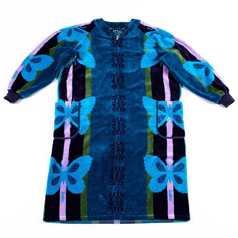 ガウン 横浜ナナ 湘南ナナ NANA ホームウェア  サイズL B蝶 ブルー nn-gwn1B