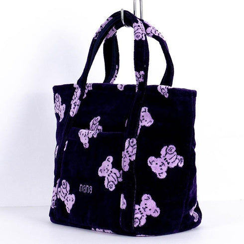 バッグ 横浜ナナ 湘南ナナ NANA トートバッグ小 ナナベア 紺パープル nn-tts9A