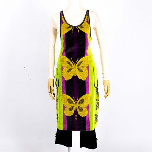 エプロン 横浜ナナ NANA DXエプロン B蝶 イエロー nn-dxeps27