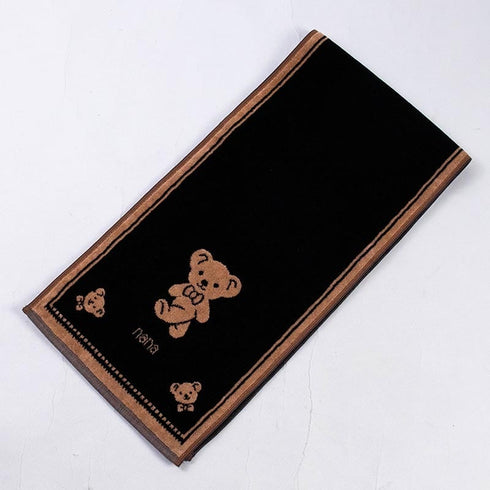 タオル 横浜ナナ NANA スポーツタオル ベア柄 クロベージュ nn-spt226