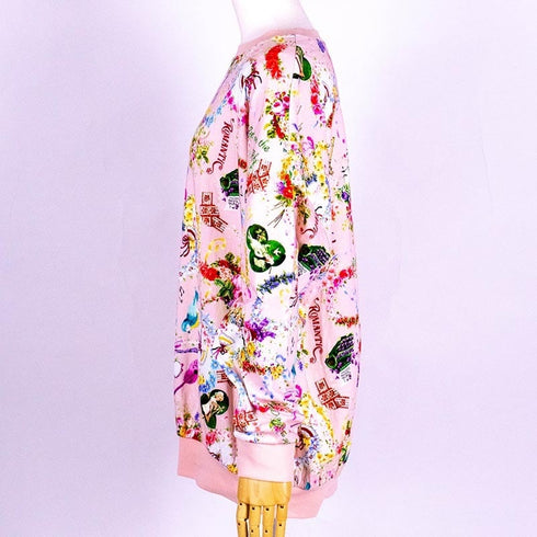 【セール】トレーナー TUNIC 40接結・メロディフラワー ピンク フリーサイズ トレーナー AWS-6334-A ¥15,400→¥10,780