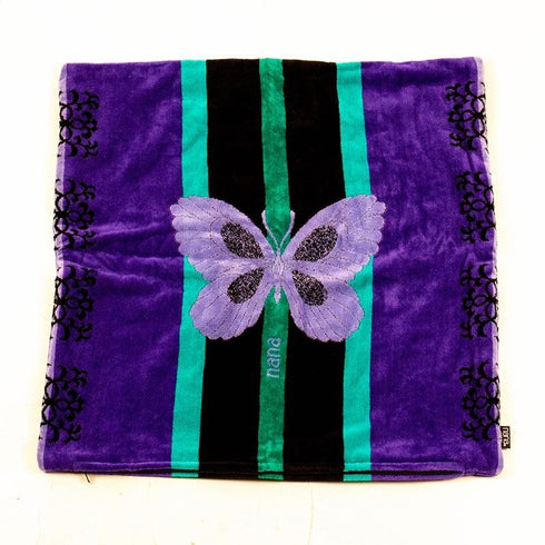 クッションカバー 横浜ナナ 湘南ナナ  NANA B蝶 パープル nn-CC1-C