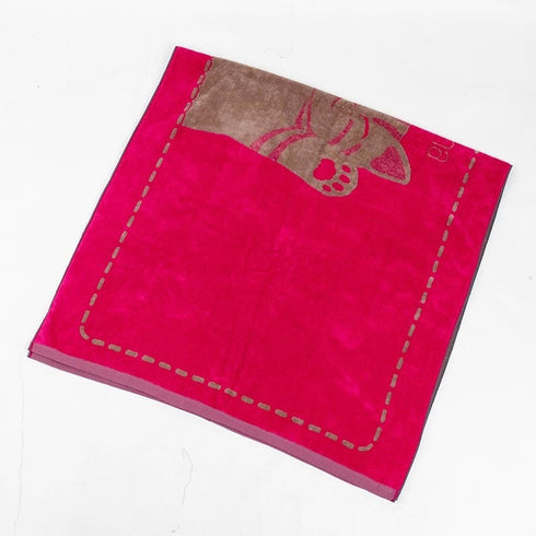 タオル 横浜ナナ NANA バスタオル バンザイネコ チェリーピンクグレー nn-bast7-B