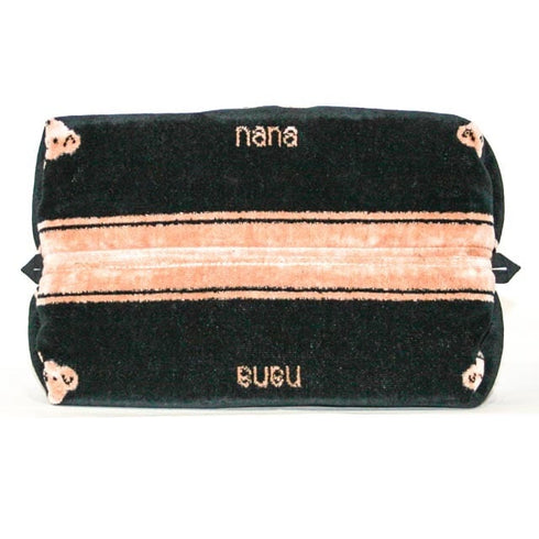 バッグ 横浜ナナ NANA ボストンバッグ中 ベア柄 クロベージュ nn-btm32