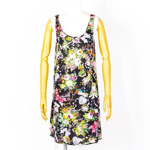スリップ TUNIC ビスコラピア・リリーフェアリー Aラインスリップ クロ 1565-D