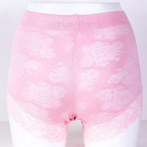 ショーツ 下着 TUNIC モダールメッシュ/プレミアムスムージー レースボクサー ピンク 2137M-B