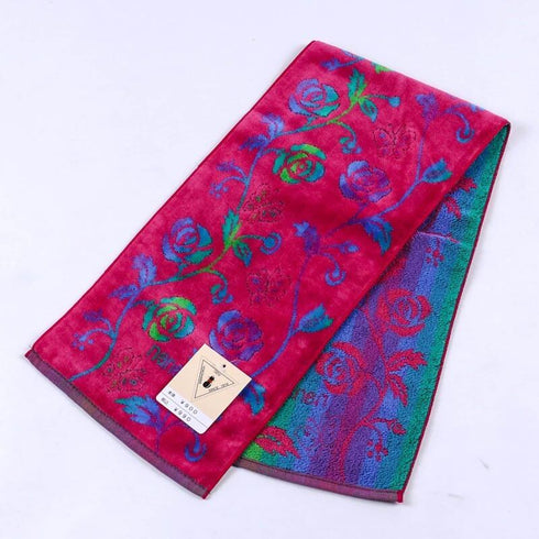 タオル 横浜ナナ 湘南ナナ NANA フェイスタオル ハーフ ローズパピヨン チェリーピンク 多色 nn-fth9-D