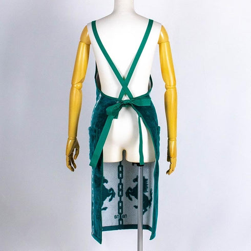 エプロン 横浜ナナ 湘南ナナ NANA DXエプロン ホース柄 グリーンシロ nn-dxeps21I