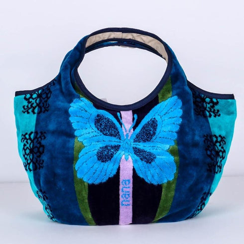 バッグ 横浜ナナ 湘南ナナ  NANA Kバッグ B蝶 ブルー nn-K2-B