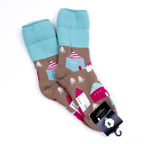 ソックス fromF モコモコソックス タロ/おうち ウォームグレー サイズM 36-38 (22.5ー25cm)TV065M-WGY