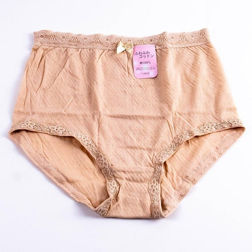 ショーツ テフテフ まいてふてふ ふわふわコットン ショーツ(アウトゴム)ベージュ サイズL TF-AP02L-C