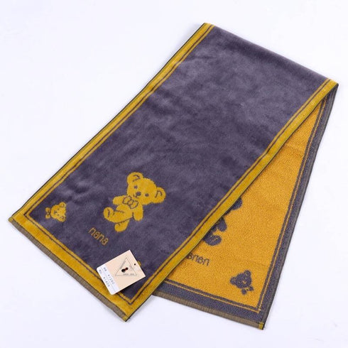 タオル 横浜ナナ NANA スポーツタオル ベア グレーイエロー nn-spt13