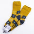ソックス fromF モコモコソックス クッカプータラハ/花畑 アッシュイエロー サイズM 36-38 (22.5ー25cm)TV099MAYL
