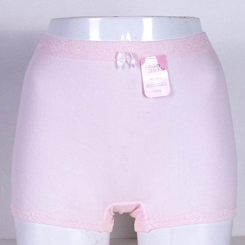 ショーツ テフテフ まいてふてふ ふわふわコットン ショーツ1分丈(アウトゴム)ピンク サイズM TF-AP01M-B