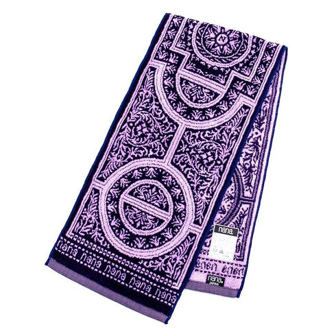 タオル 横浜ナナ 湘南ナナ NANA フェイスタオル ハーフ ドーム柄 紺ラベンダー nn-fth27-F