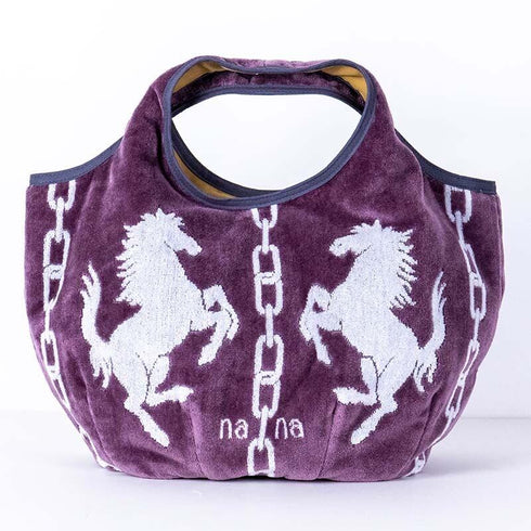バッグ 横浜ナナ NANA Kバッグ ホース グレーシロ nn-k45