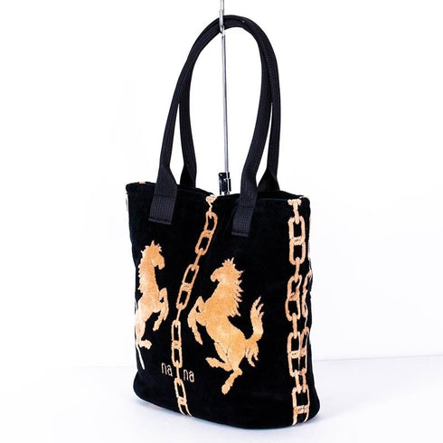 バッグ 横浜ナナ 湘南ナナ NANA H1バッグ ホース クロベージュ nn-H1-27A