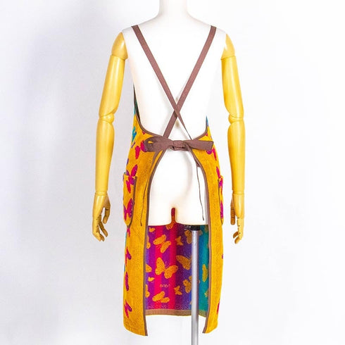 エプロン 横浜ナナ 湘南ナナ NANA DXエプロン パピヨン2柄 イエロー多色 nn-dxeps12-B