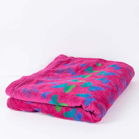 タオル 横浜ナナ NANA タオルケット パピヨン ピンク多色 nn-ket2-E