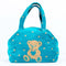バッグ 横浜ナナ NANA ボストンバッグ中 ハートベア柄 ターコイズブルーベージュ nn-btm56-D