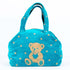 バッグ 横浜ナナ NANA ボストンバッグ中 ハートベア柄 ターコイズブルーベージュ nn-btm56-D
