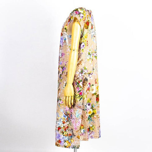 ネグリジェ TUNIC ローンパフサッカー・リボンエンジェル フレンチシャーリングネグリジェ ベージュ フリーサイズ 53070-B