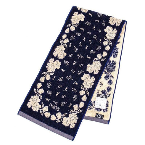 タオル 横浜ナナ 湘南ナナ NANA フェイスタオル ハーフ チューリップ 紺ベージュ nn-fth28-B