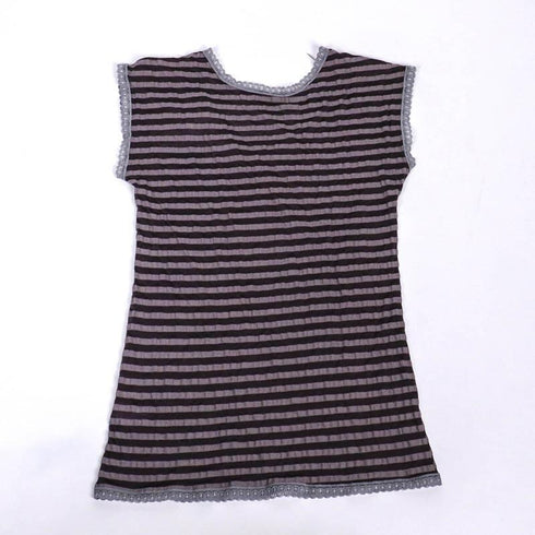 フレンチシャツ 下着 TUNIC【定番】 サッカーボーダー フレンチシャツ グレー 9447-F