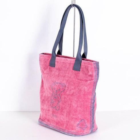 バッグ 横浜ナナ NANA ショルダーバッグ ベア柄 ピンクグレーライン nn-sb27-B