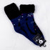 ソックス fromF モコモコソックス ネコ ブルー サイズM 36-38 (22.5ー25cm)TV080MBL