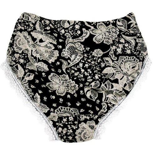 【セール】ショーツ TUNIC 80双フライス抜染・大花 クロ M【50%off】価格 ¥3,300→ セール価格 ¥1,650