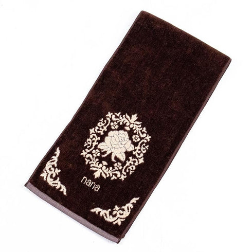 タオル 横浜ナナ 湘南ナナ NANA フェイスタオル ハーフ ローズ3柄 チャベージュ nn-fth12-U