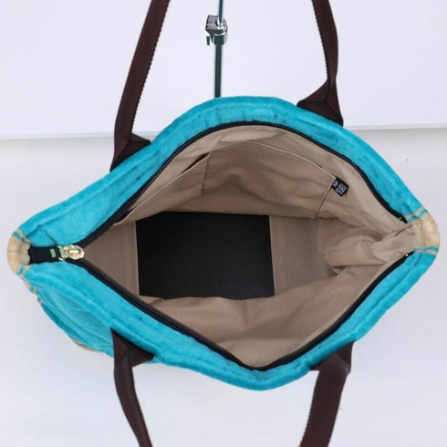 バッグ 横浜ナナ NANA ショルダーバッグ プードル ターコイズブルーベージュ nn-sb6