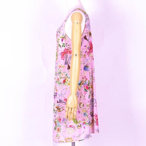 スリップ TUNIC ビスコラピア・リリーフェアリー Aラインスリップ ピンク 1565-B