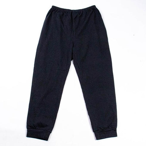 パジャマ TUNIC 40接結・ローズエンジェル 襟付全開トレーナーパジャマ クロ フリーサイズ 29336-B