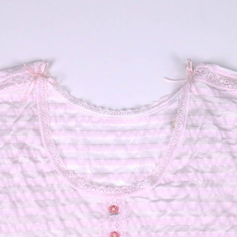 フレンチシャツ 下着 TUNIC【定番】 サッカーボーダー フレンチシャツ ピンク 9447-B