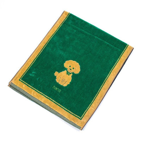 タオル 横浜ナナ 湘南ナナ NANA フェイスタオル プードル グリーンベージュ nn-ft16-F