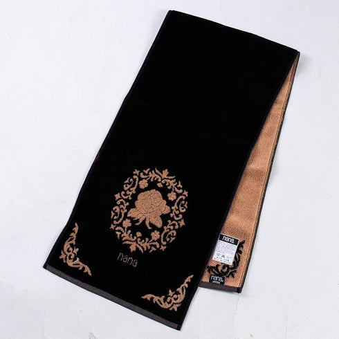 タオル 横浜ナナ NANA スポーツタオル ローズ3柄 クロベージュ nn-spt228