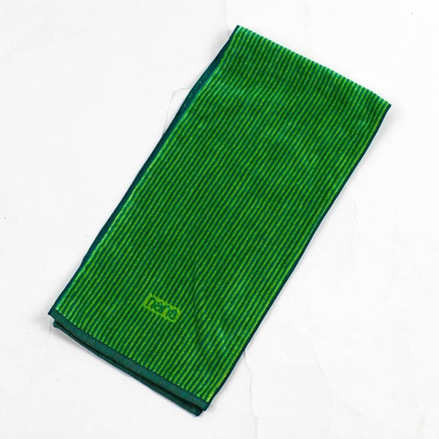 タオル 横浜ナナ 湘南ナナ NANA フェイスタオル ハーフ ストライプ細柄 グリーンライトグリーン nn-fth39-F