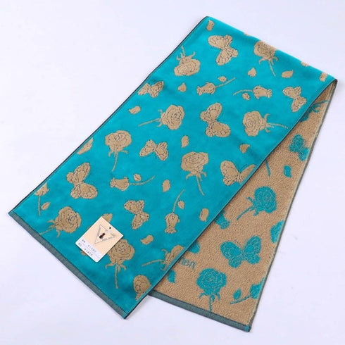 タオル 横浜ナナ NANA スポーツタオル リサ ターコイズブルーベージュ