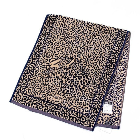 タオル 横浜ナナ 湘南ナナ NANA フェイスタオル ジャガー2柄 紺ベージュ nn-ft7-B