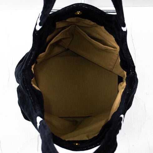 バッグ 横浜ナナ NANA ストリートバッグ プードル柄 クロシロ nn-st5-C