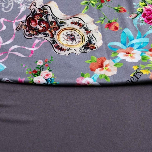 パジャマ TUNIC ビスコラピア・ハッピーグリーティング 長袖パジャマ グレー フリーサイズ 12777-C