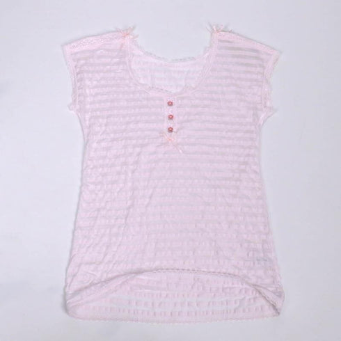 フレンチシャツ 下着 TUNIC【定番】 サッカーボーダー フレンチシャツ ピンク 9447-B