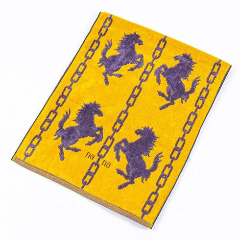 タオル 横浜ナナ 湘南ナナ NANA フェイスタオル ホース イエローグレー nn-ft25-D