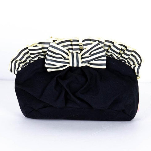 ポーチ TUNIC ★カーラのフリルポーチ クロ 18170-D