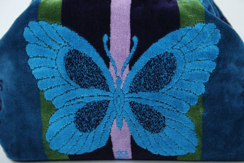 バッグ 横浜ナナ NANA 湘南ナナ ボストンバッグ中 B蝶 ブルー