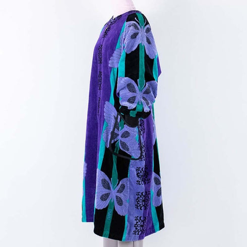 ガウン 横浜ナナ 湘南ナナ NANA ホームウェア  サイズL B蝶 パープル nn-gwn1C