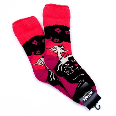 ソックス MOOMIN モコモコソックス ミィ―とムーンフィッシュ ピーチ サイズM 36-38 (22.5ー25cm)MM033M-PE